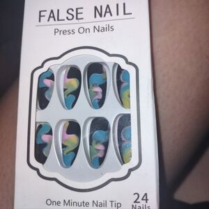 Colorful Swirl Press-On Nails